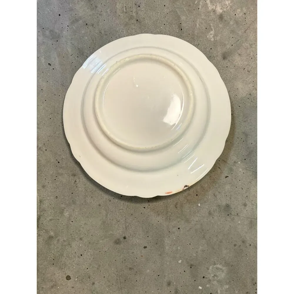 Antique Hand-Painted Porcelain Fruit Plates - Set of 10